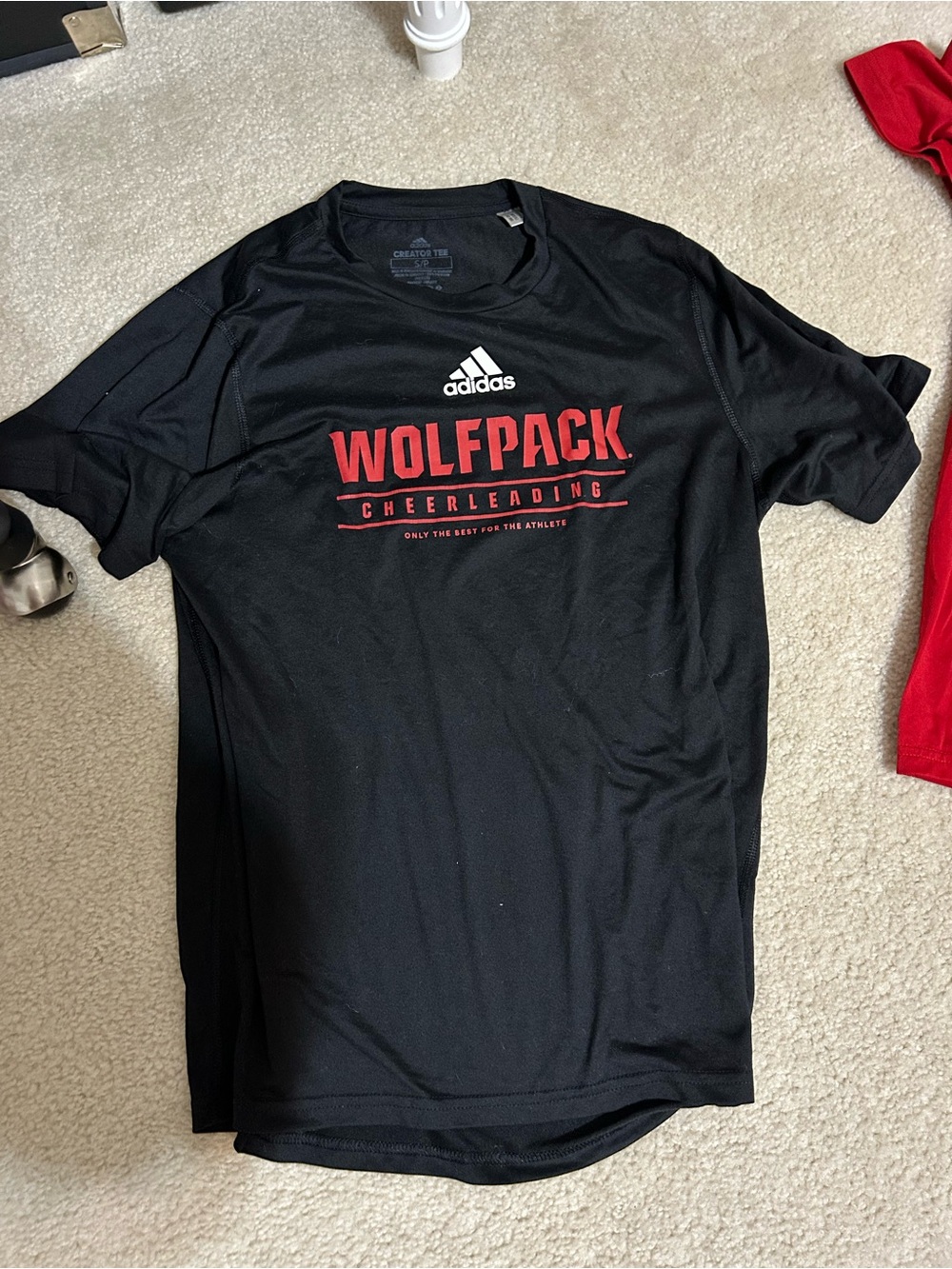 Adidas Black Wolfpack Cheerleading Performance Tee